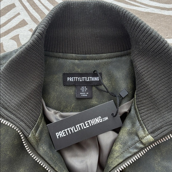 PRETTY LITTLE THING faux leather bomber jacket - Picture 2 of 9